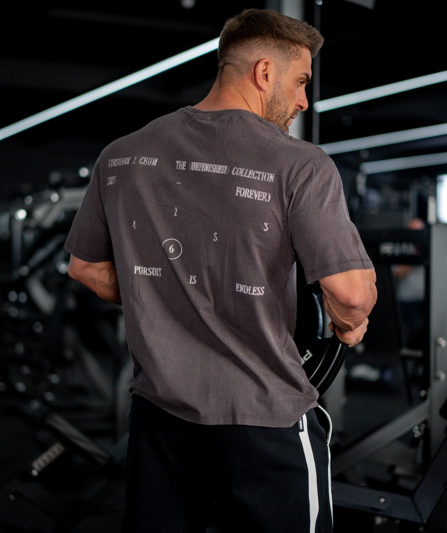 Gymshark x CBUM T-Shirt - Greyed Purple