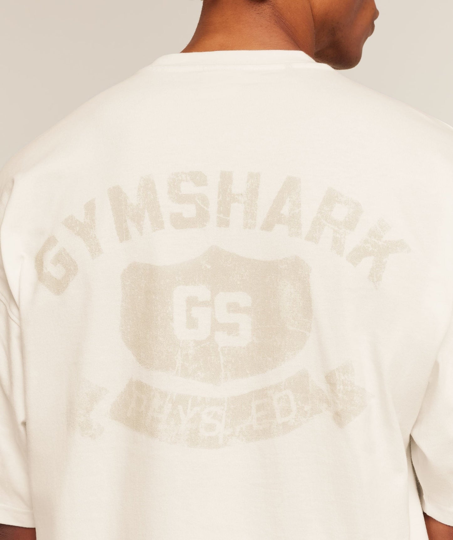 Gymshark Shield Graphic T-Shirt - Soft White