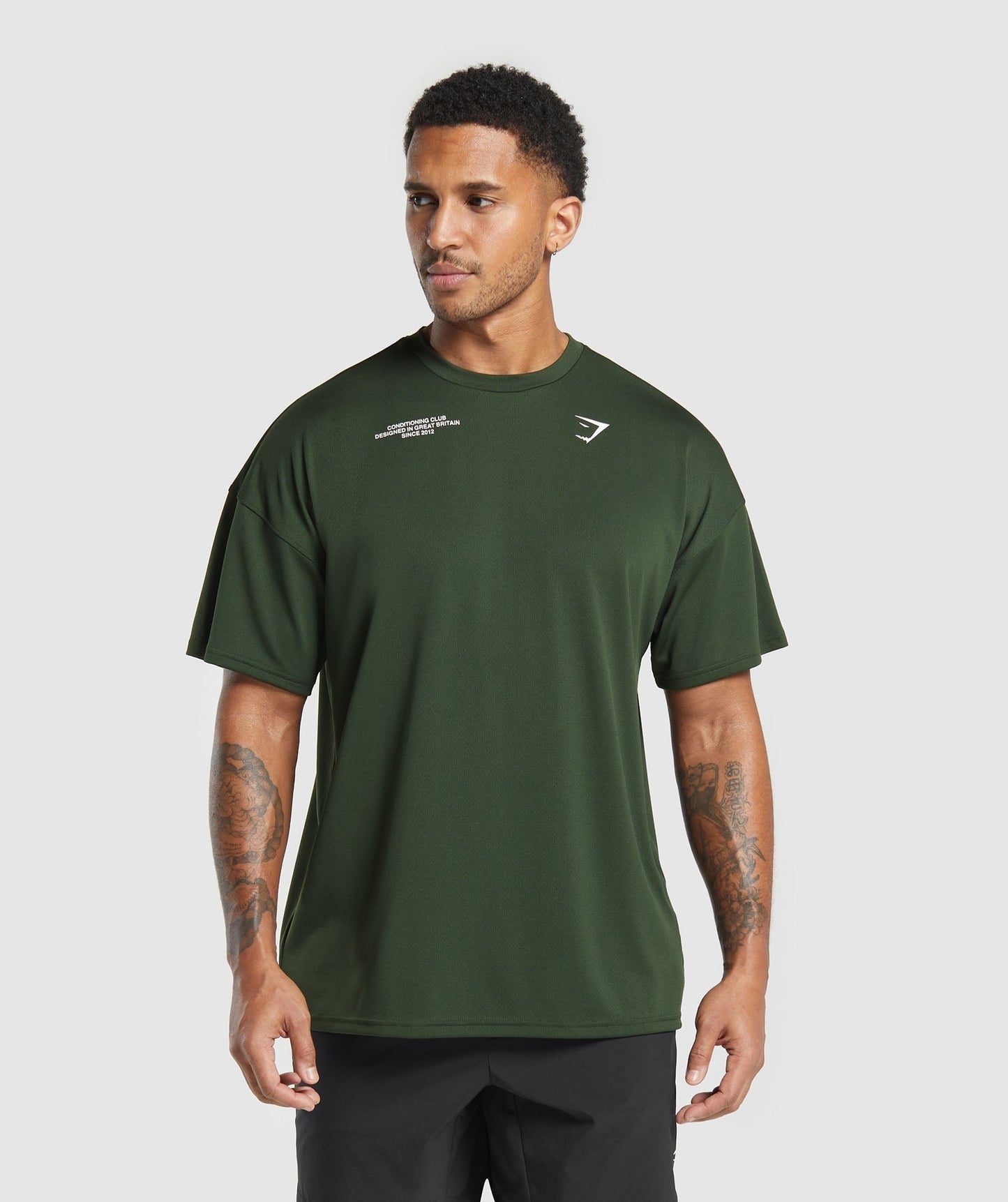 Gymshark Conditioning Club Oversized T-Shirt - Trail Green