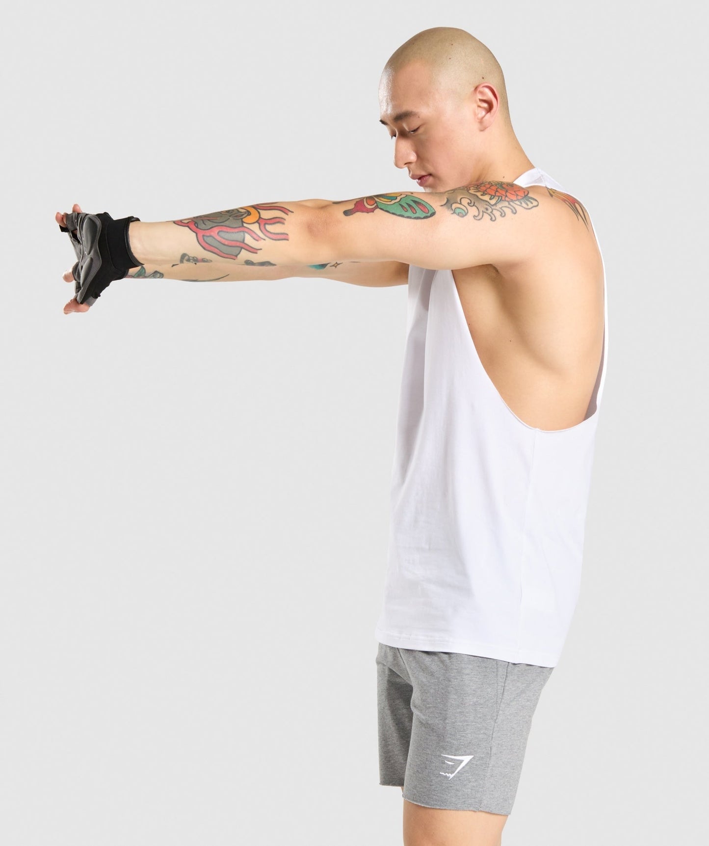 Gymshark Critical Drop Arm Tank - White