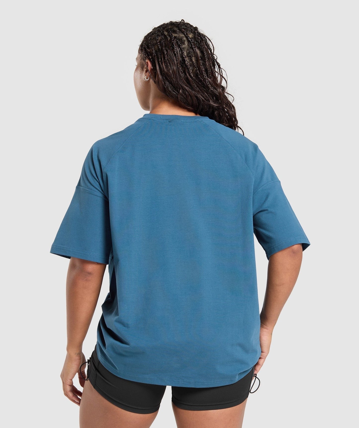 Gymshark Legacy Logo Oversized T-Shirt - Success Blue