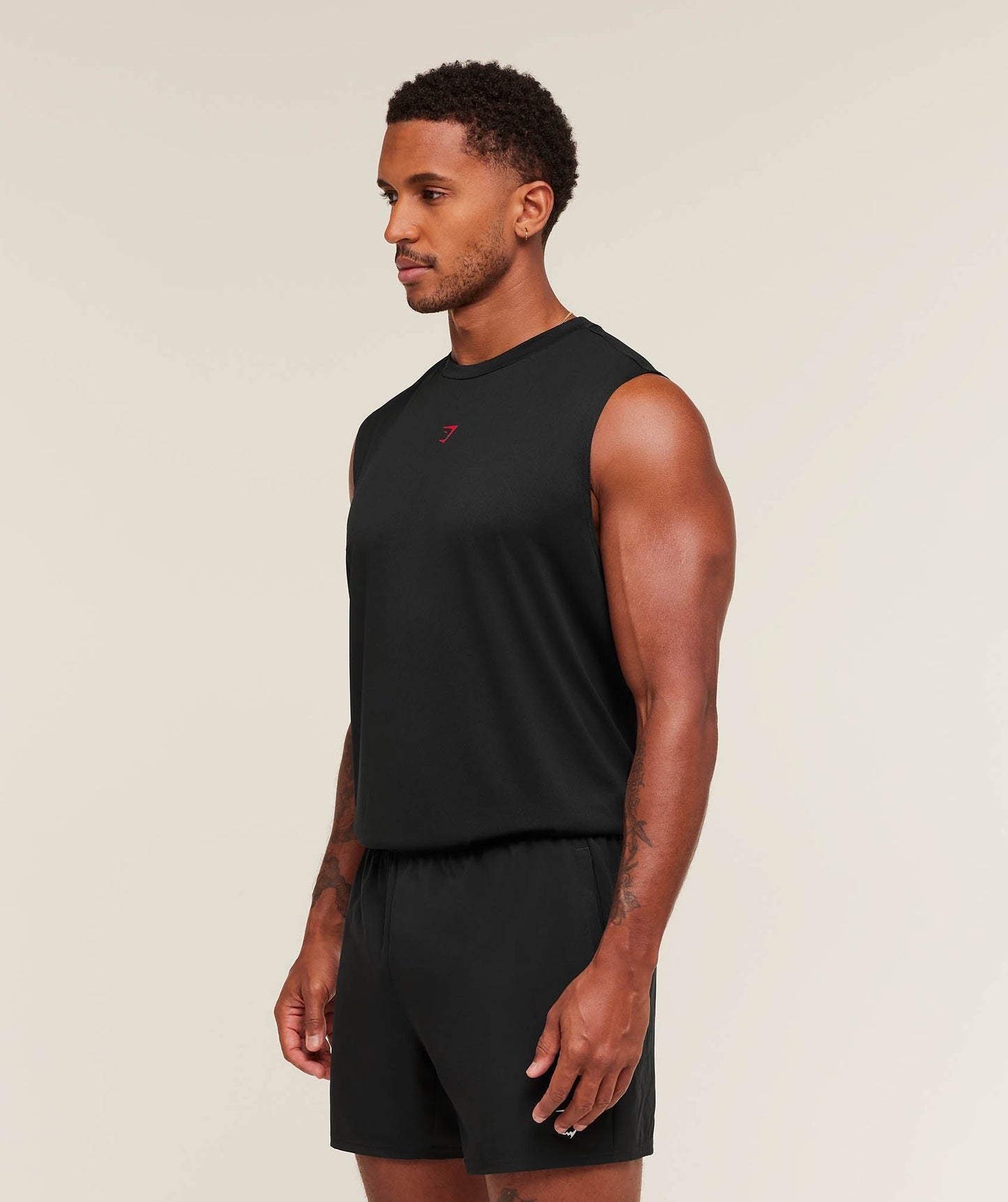 Gymshark Hybrid Graphic Tank - Black