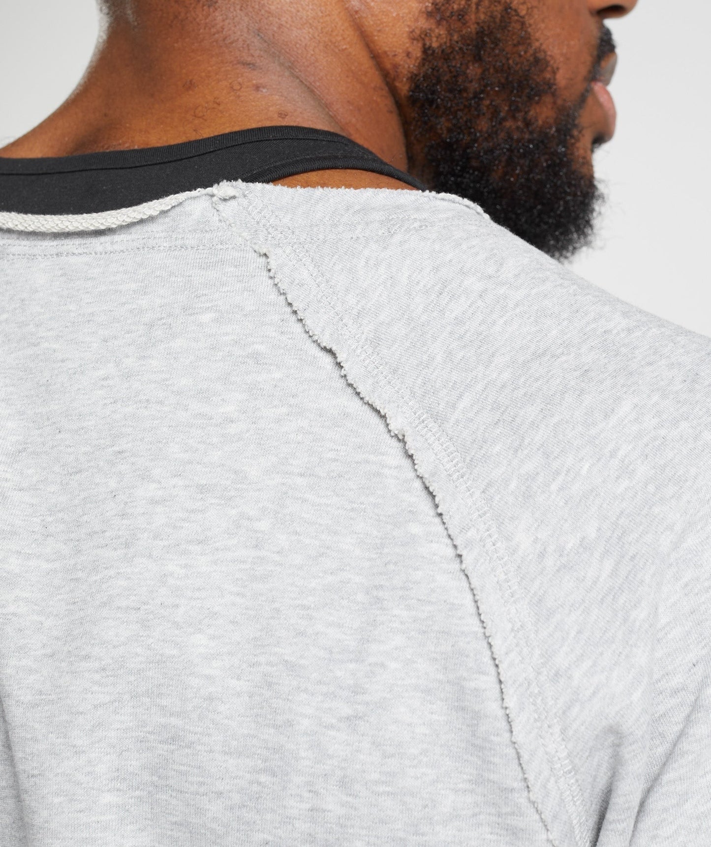 Gymshark Legacy Rag Top - Light Grey Core Marl