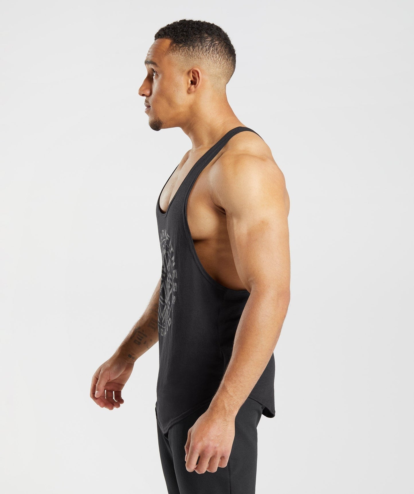 Gymshark GS x David Laid Stringer - Black