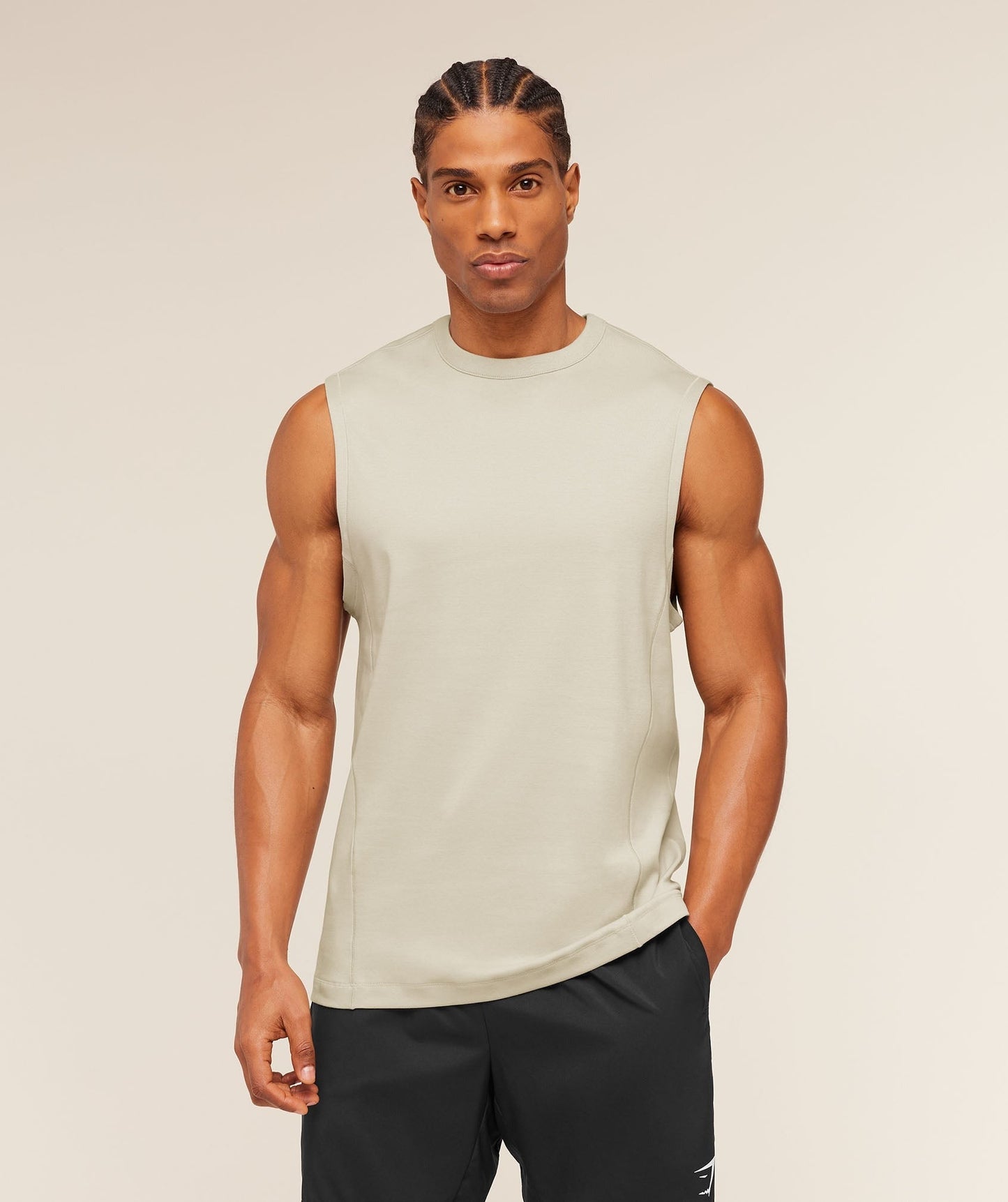 Gymshark Off Duty Tank - Pebble Grey