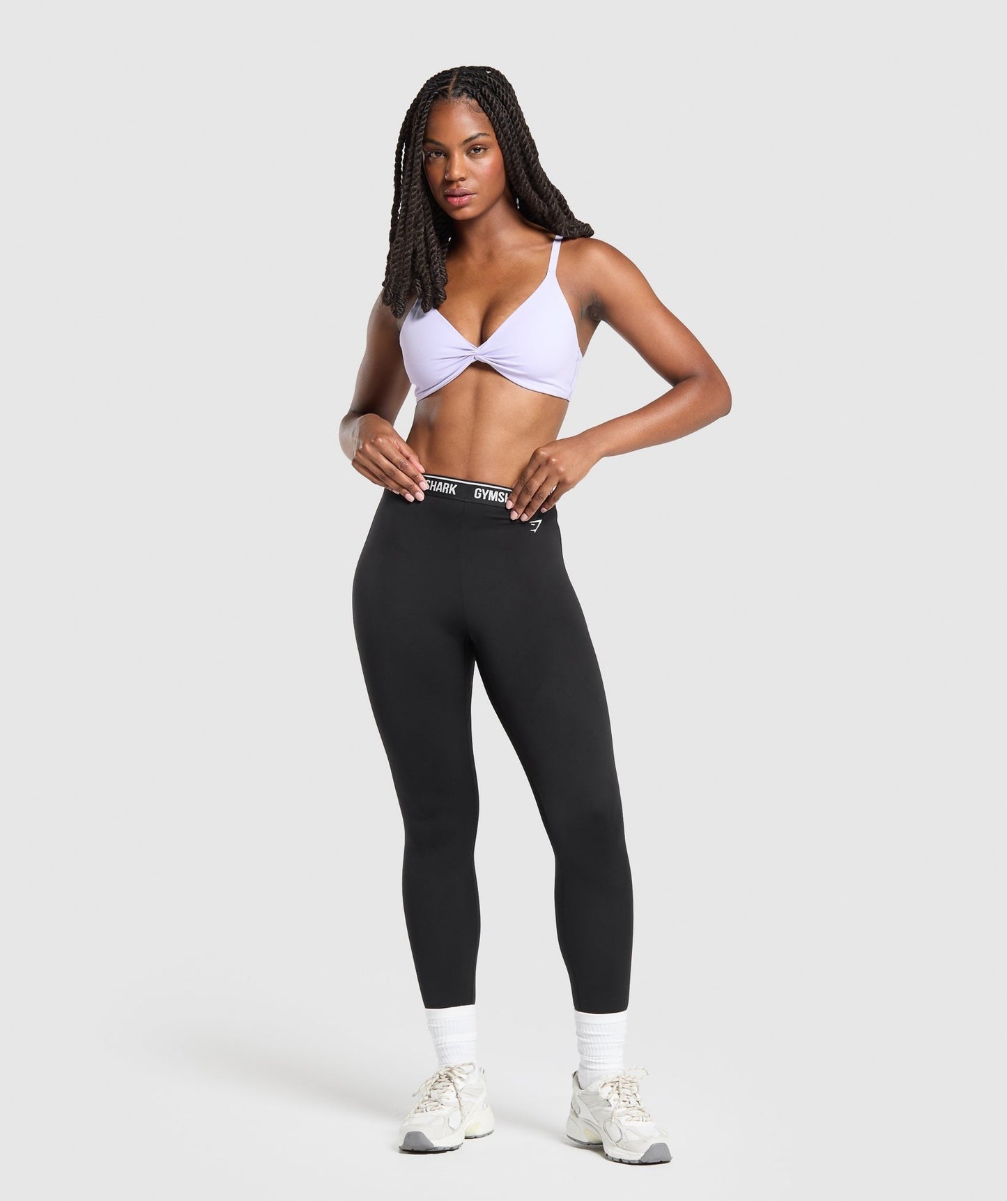 Gymshark Twist Front Bralette - Fresh Lilac