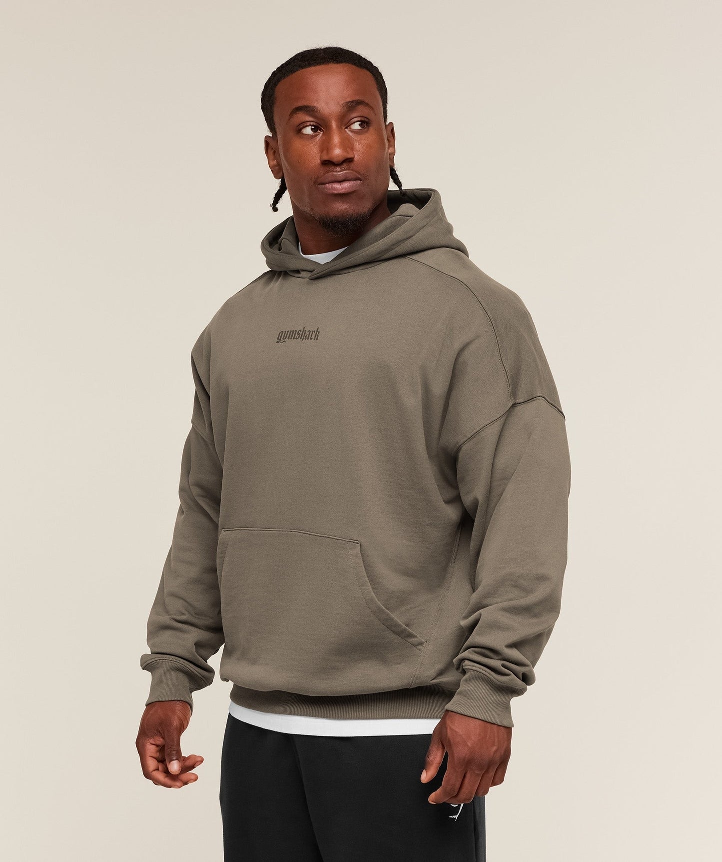 Gymshark Olde English Hoodie - Camo Brown