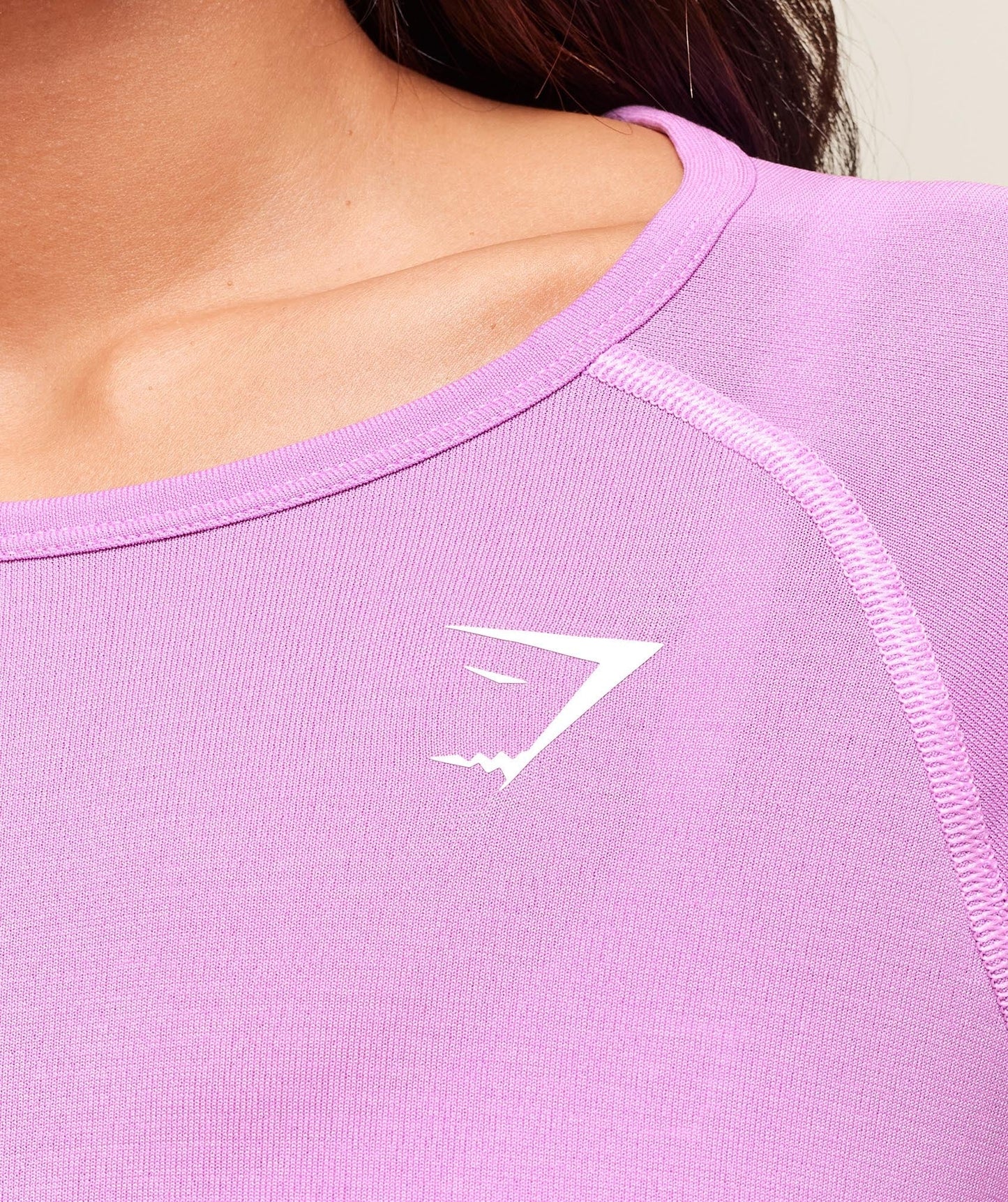Gymshark Vital Seamless Light Long Sleeve Top - Sour Pink Marl