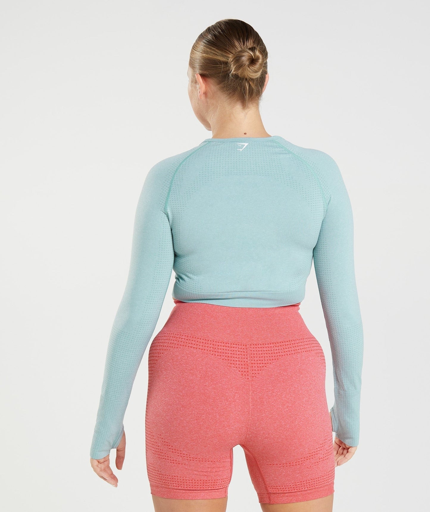 Gymshark Vital Crop Top - Pearl Blue Marl