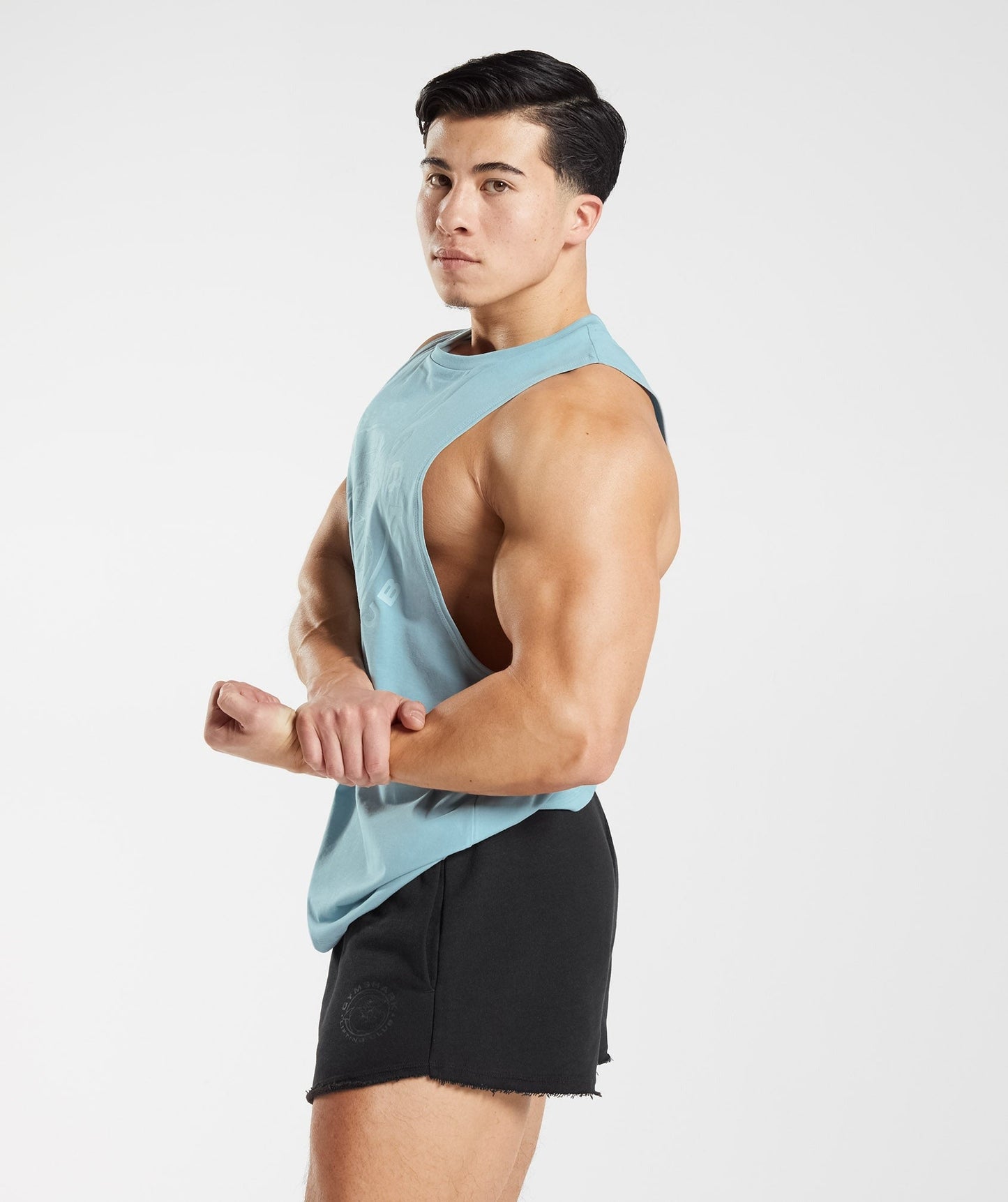 Gymshark Legacy Drop Arm Tank - Iceberg Blue