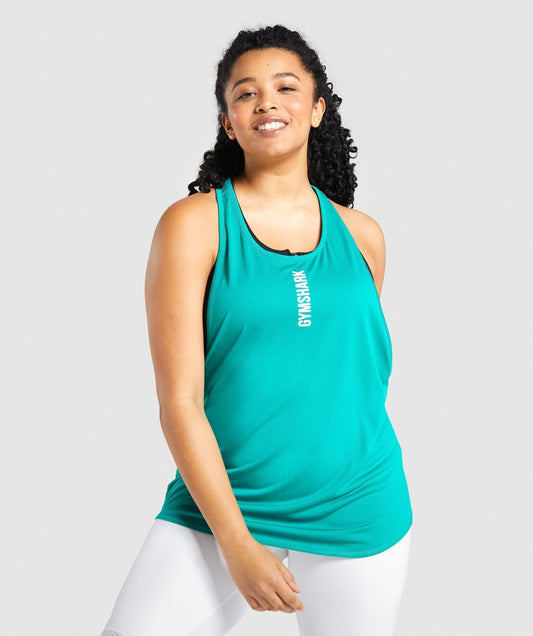 Gymshark Pulse Drop Arm Tank - Green