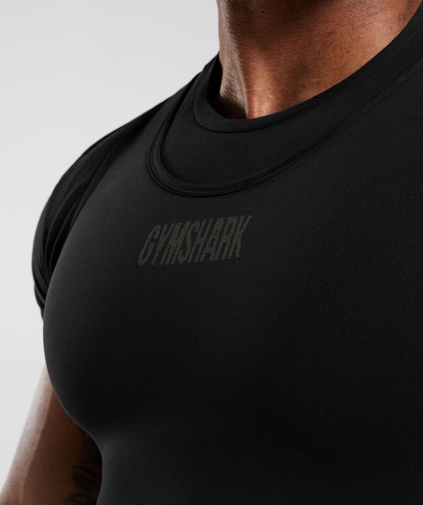Gymshark Seamless Singlet - Black/Charcoal Grey