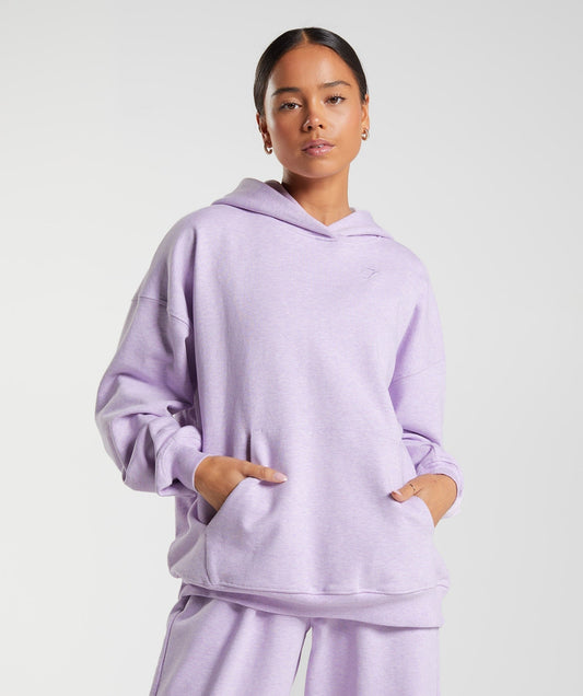 Gymshark Rest Day Sweats Hoodie - Aura Lilac Marl